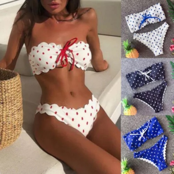 ♡ POLKA DOT BIKINI SET ♡ - Picture 2 of 6